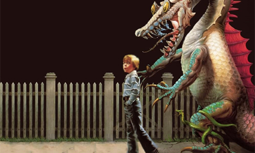 regret personified: boy being stalked by dragon in the dark