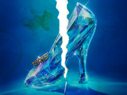 cinderella shoe from cinderella movie torn and stained