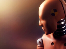 humanoid crash test dummy ashamed