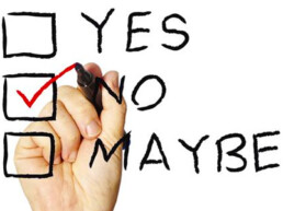 hand checking NO box