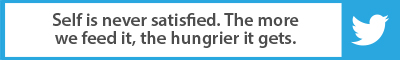 lemonade stand: Self is never satisfied. The more we feed it, the hungrier it gets.