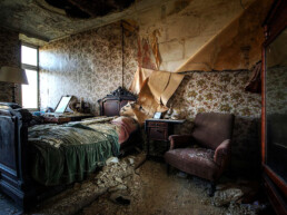 The Best Advice So Far - dwelling - dilapidated bedroom in what appears to have been an old, wealthy home